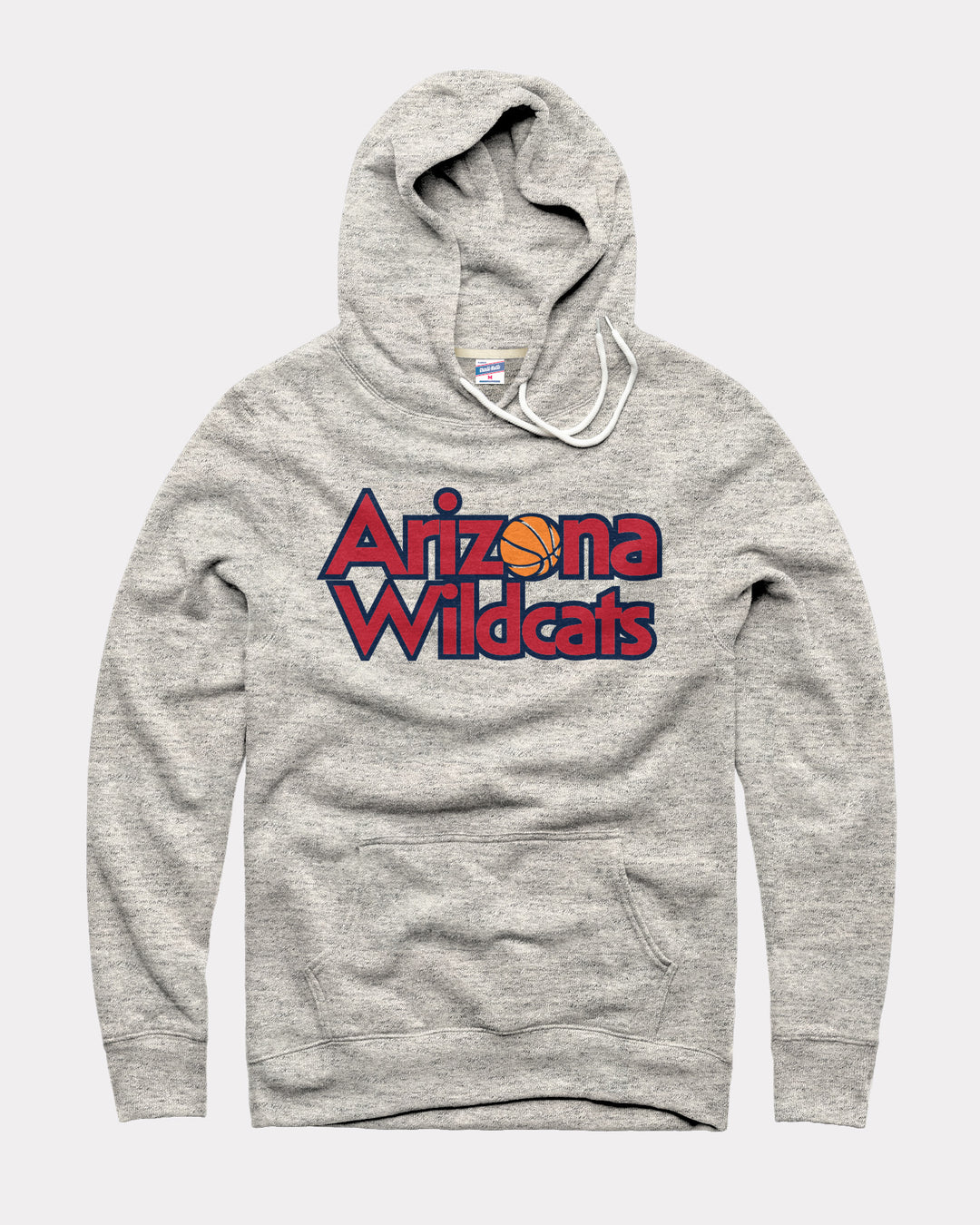 Arizona Wildcats Stacked Hoops Athletic Grey Hoodie | Charlie Hustle