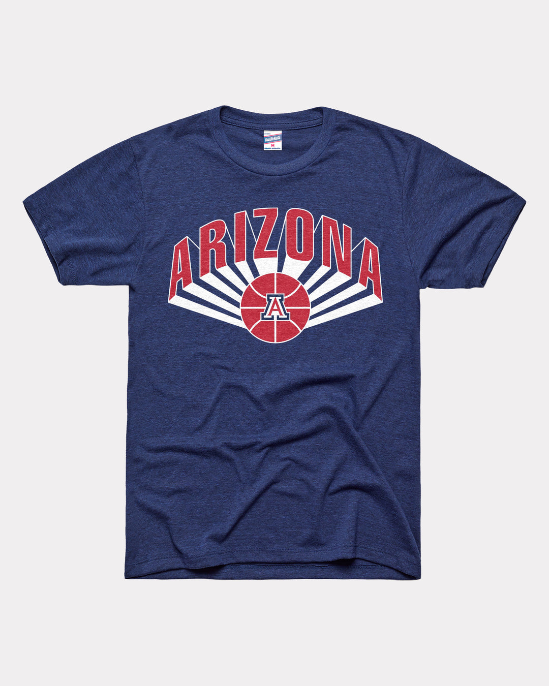 Arizona Wildcats Basketball Lines Navy T-Shirt | CHARLIE HUSTLE