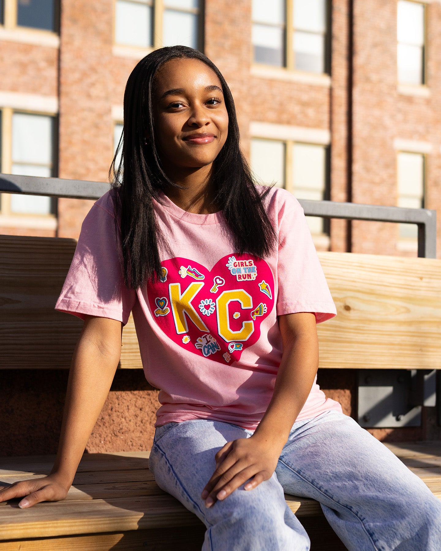 GOTR KC Heart Pink T-Shirt | CHARLIE HUSTLE
