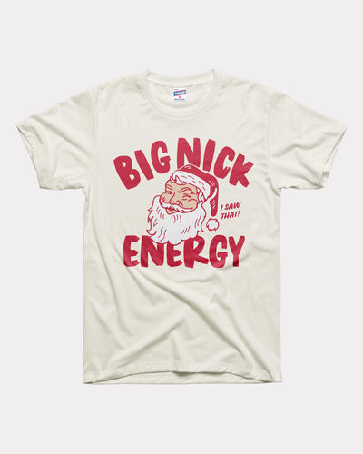 White Big Nick Energy T-Shirt