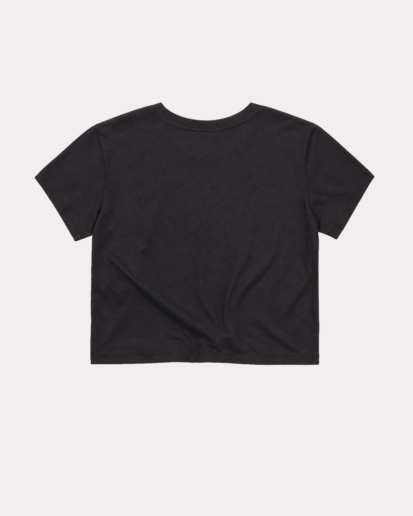 Women's Essential Black Vintage Crop Top T-Shirt | CHARLIE HUSTLE