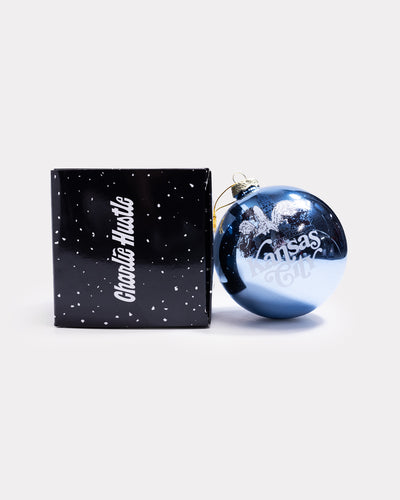 Kansas City of Fountains Blue Ornament