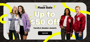 Up to $50 Off Varsity & Bomber Jackets