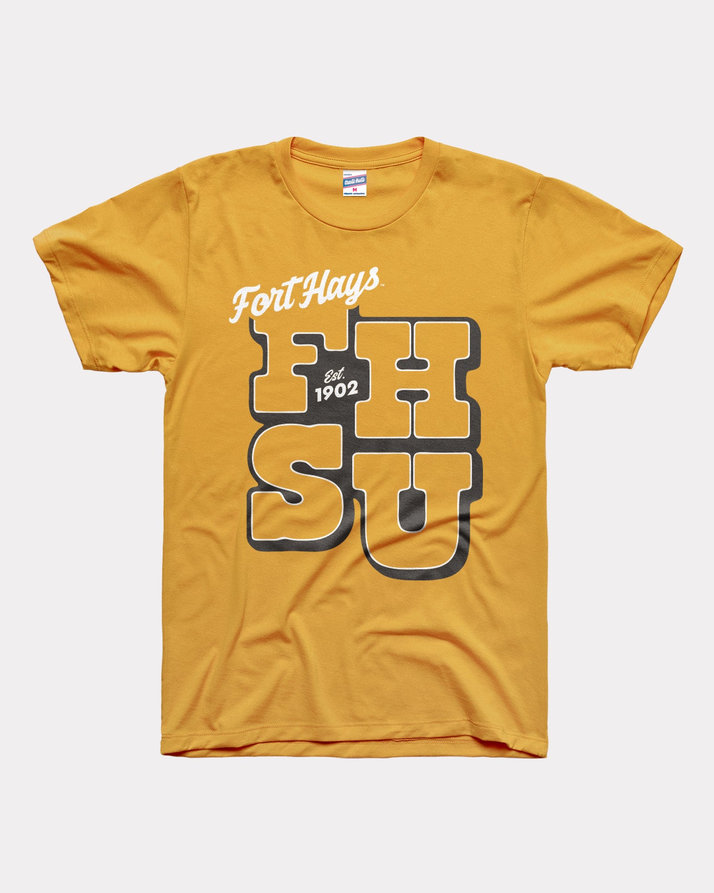 Fort Hays EST 1902 Gold T-Shirt | CHARLIE HUSTLE