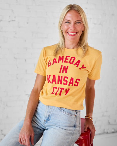 Game Day In Kansas City Gold Tee