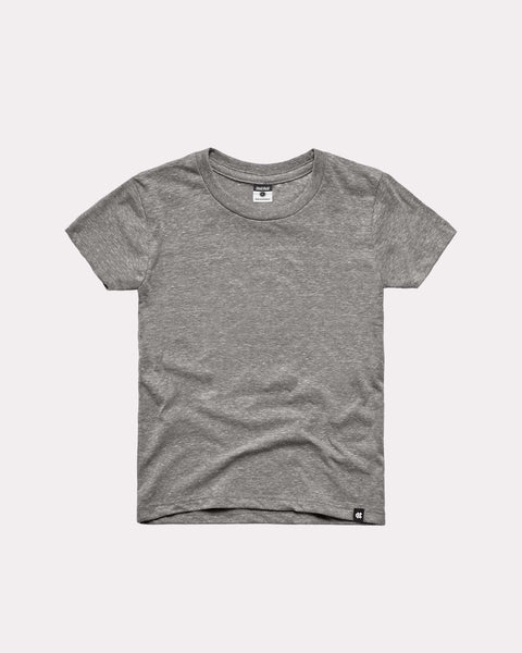 Kids Essential Vintage Grey Youth T-Shirt | CHARLIE HUSTLE