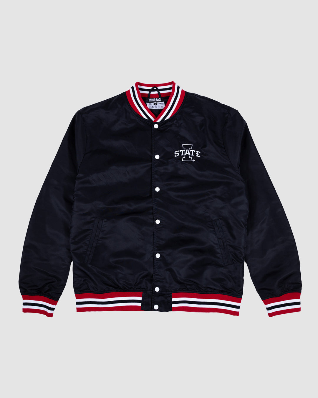 Iowa State Cyclones Script Black Letterman Jacket | Charlie Hustle