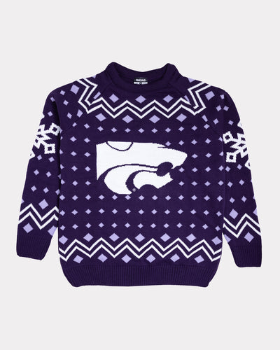 K-State Wildcats Holiday Purple Sweater