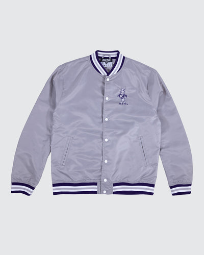 K-State Wildcats Sailor Willie Grey Letterman Jacket