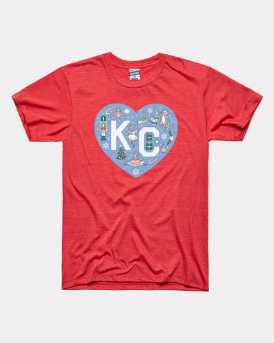 KC Ballet Nutcracker Heart Red T-Shirt