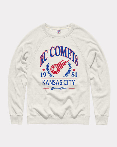 KC Comets Est 1981 White Crewneck