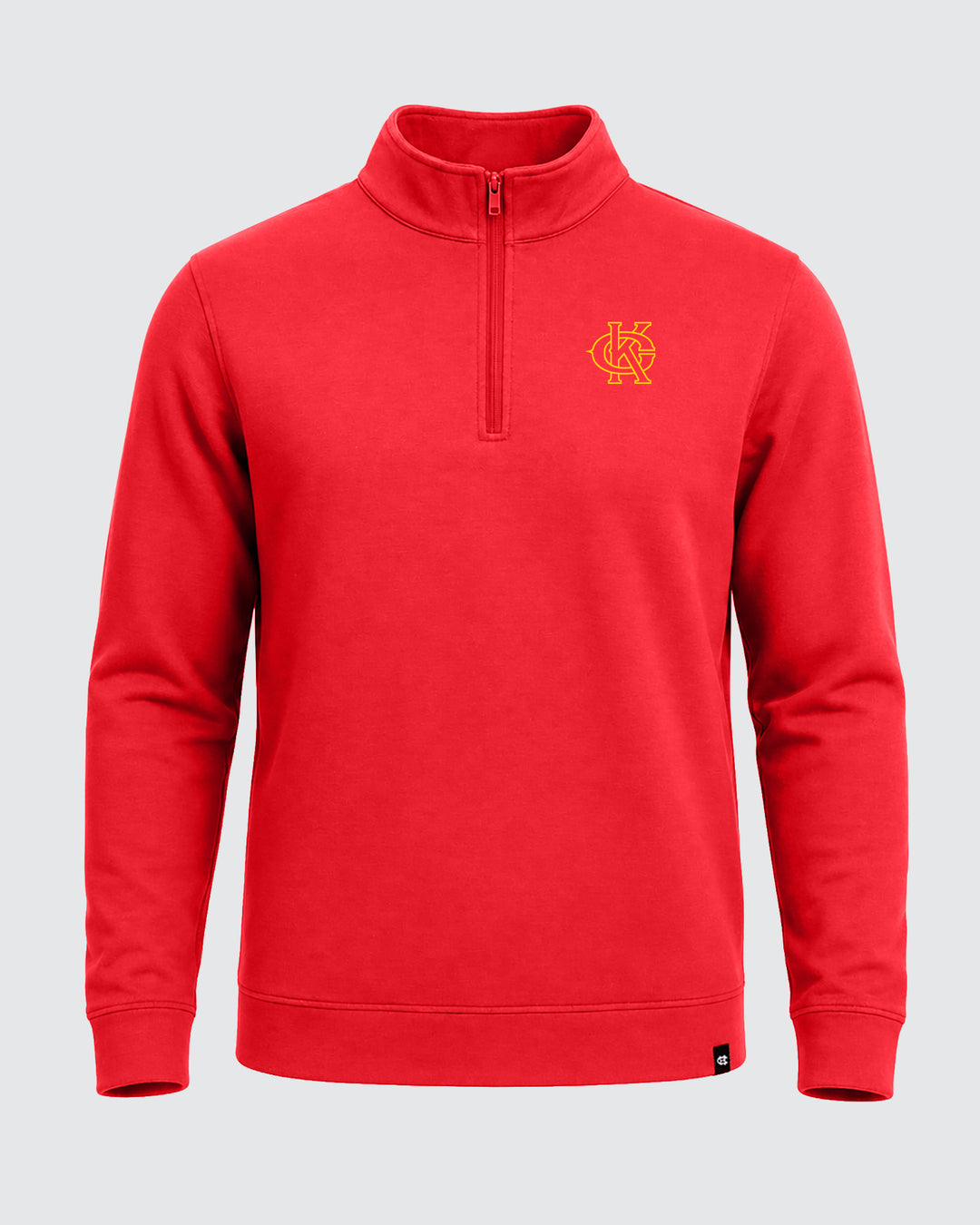KC Football Heather Red Heritage Pullover | CHARLIE HUSTLE