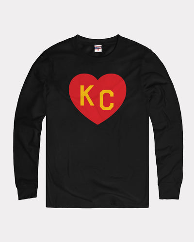 KC Heart Red and Yellow Black Long Sleeve