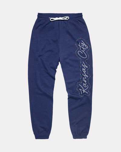 KC Plaza Lights 2025 Illustration Navy Sweatpants