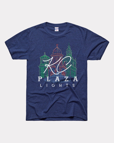 Navy KC Plaza Lights 2025 Illustration T-Shirt