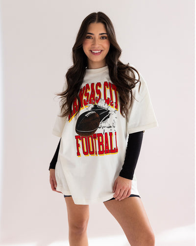 Kansas City Football Breakthrough Natural Street Tee
