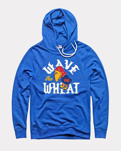 Kansas Jayhawks Wave the Wheat Royal Hoodie