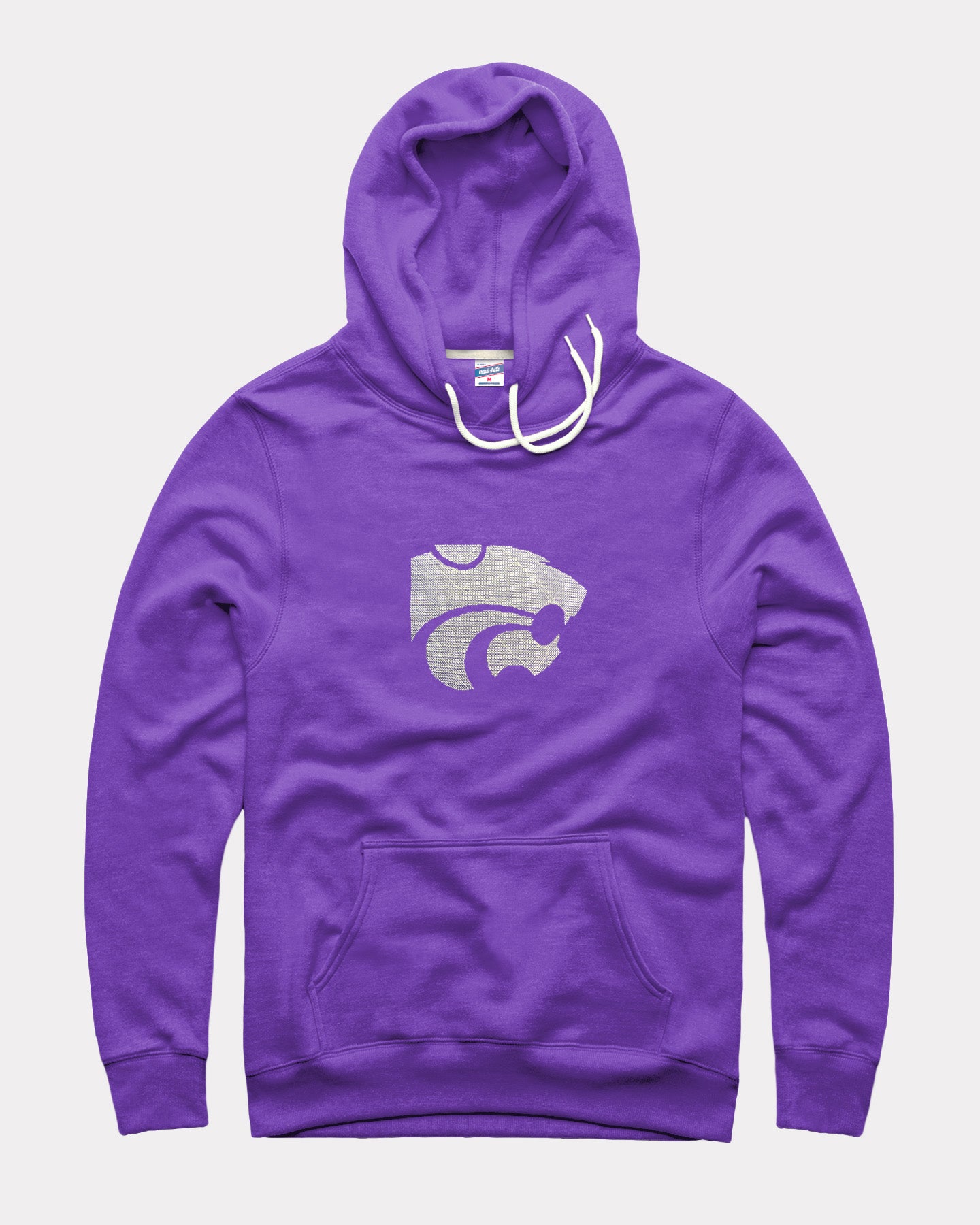Kansas State Primary Logo Cross Stitch Heather Purple Hoodie