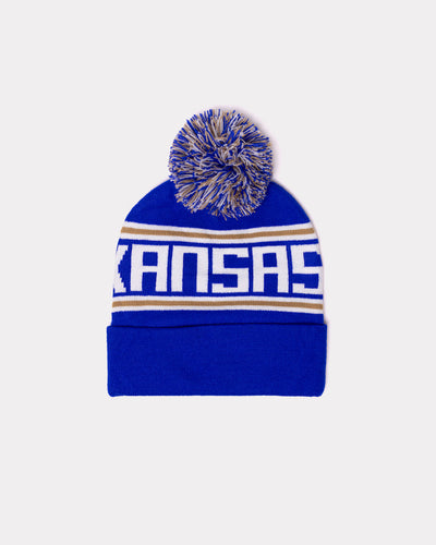 Kansas City Spirit Royal & Gold Pom Beanie