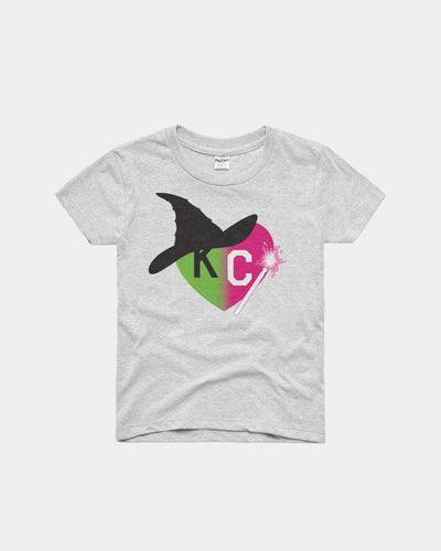 Kids Split Green Pink Heart Ash