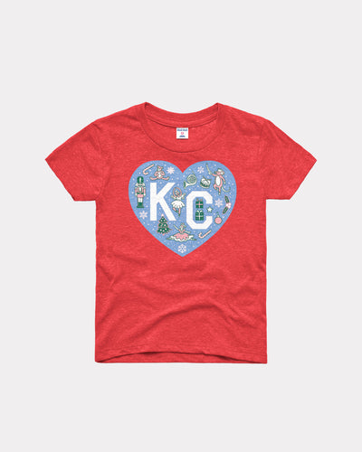Youth KC Ballet Nutcracker Heart Red T-Shirt