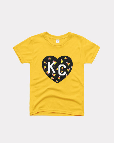 Sunshine Yellow Kids Candy Corn KC Heart