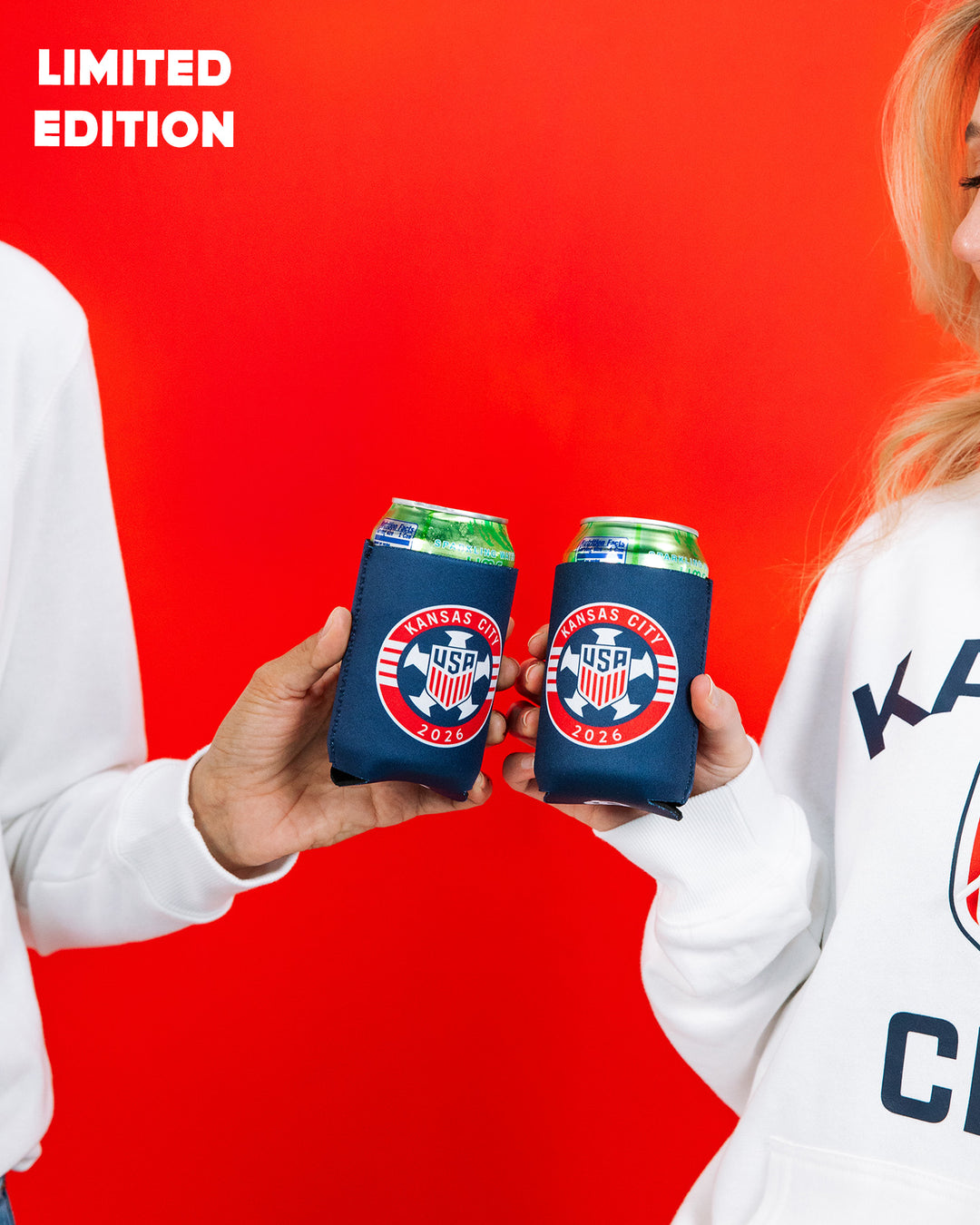 Kansas City US Soccer 2026 Navy Koozie | CHARLIE HUSTLE