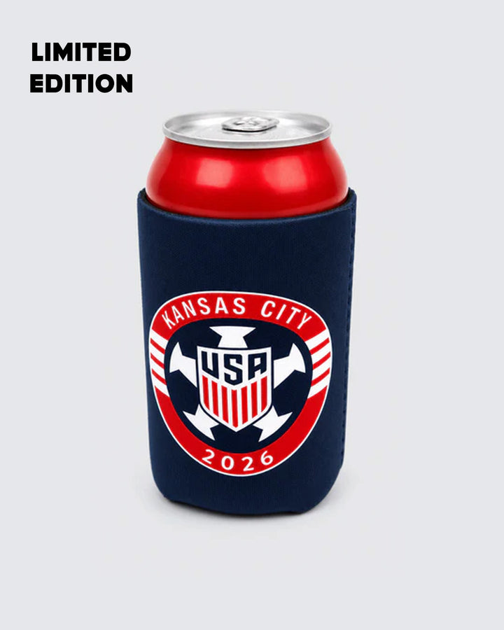 Kansas City US Soccer 2026 Navy Koozie | CHARLIE HUSTLE