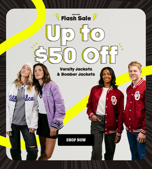 Up to $50 Off Varsity & Bomber Jackets