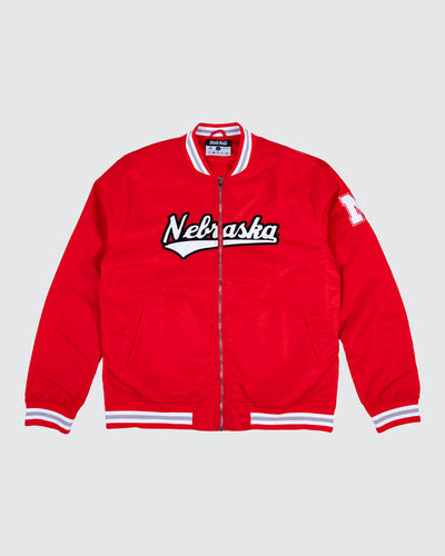 Nebraska Cornhuskers Script Red Varsity Jacket