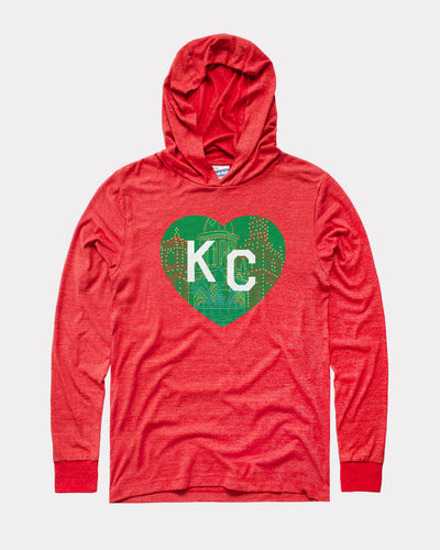 Plaza Lights 2025 KC Heart Red T-Shirt Hoodie