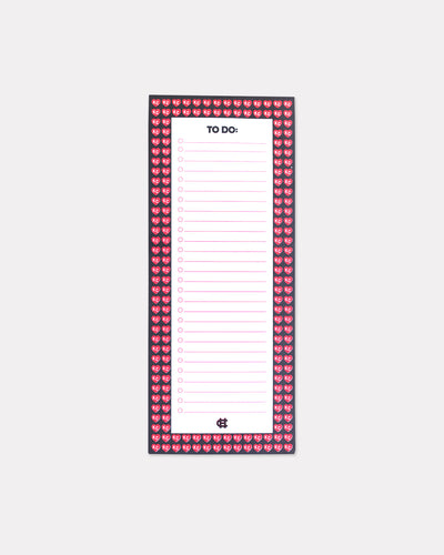 Red KC Heart Notepad