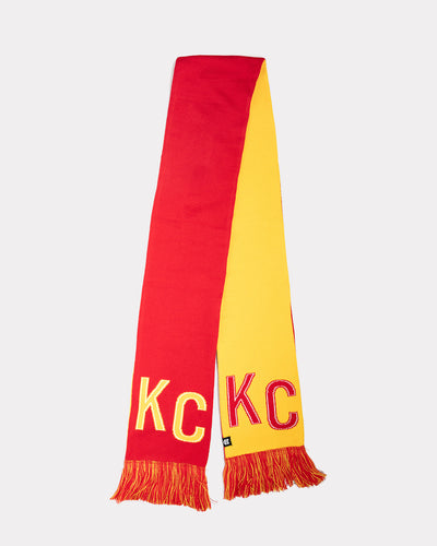 Red & Gold KC Two Tone Scarf
