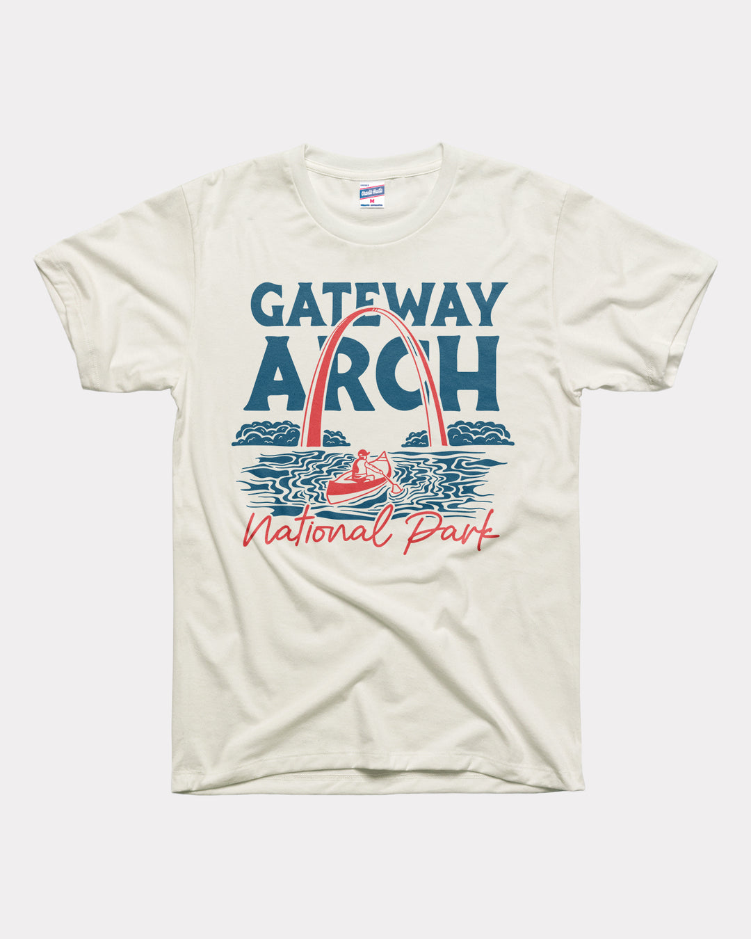 STL Gateway Arch National Park White T-Shirt | CHARLIE HUSTLE