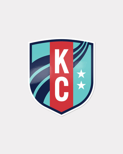 Teal KC Current Crest Sticker