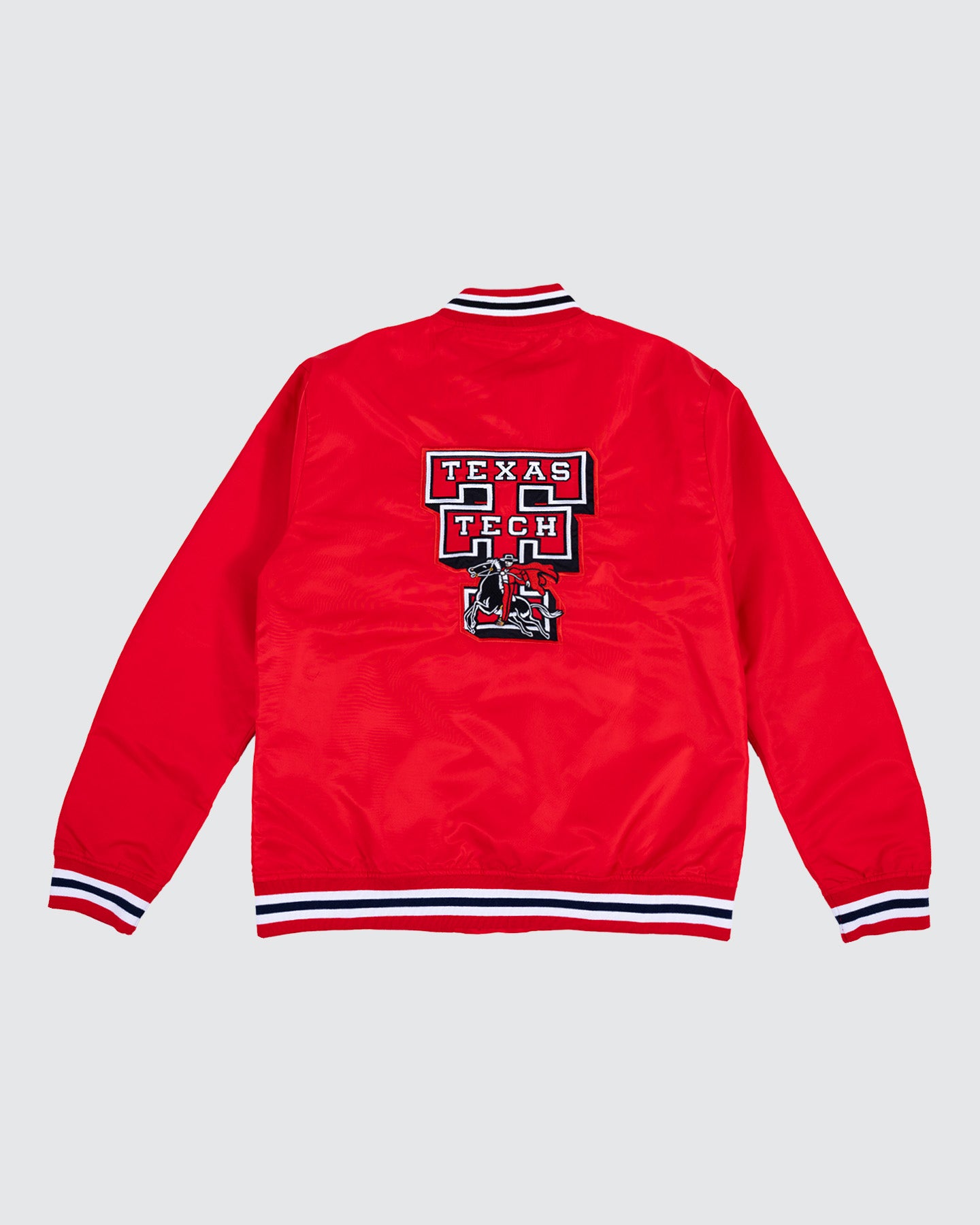 Texas Tech College Vault Double T Red Letterman Jacket | CHARLIE HUSTLE