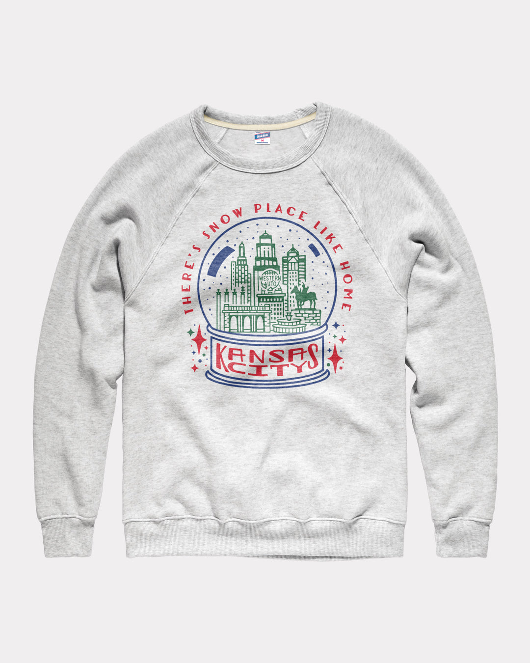 There's Snow Place Like Home Ash Crewneck | CHARLIE HUSTLE