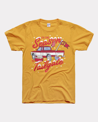 Tis the Season to Tailgate Gold T-Shirt