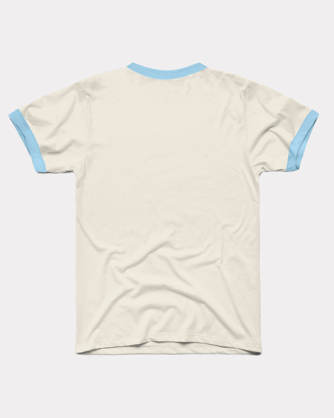 Essential White & Powder Blue Unisex Ringer | CHARLIE HUSTLE