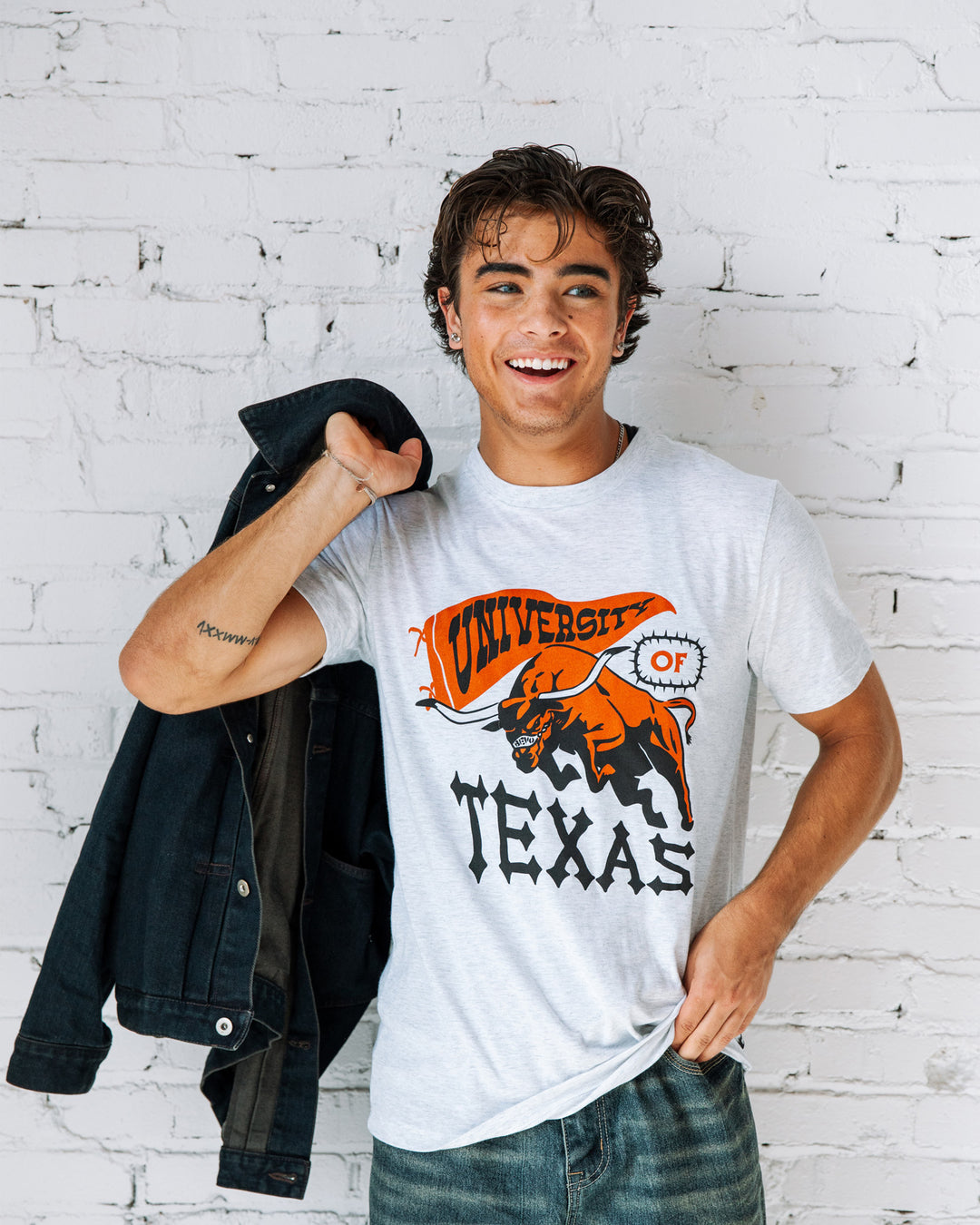 University of Texas Longhorns Ash T-Shirt | CHARLIE HUSTLE