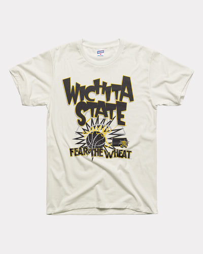 Wichita State Basketball Slam Vintage White Tee