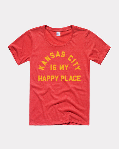Red Women's Kansas City Is My Happy Place T-Shirt