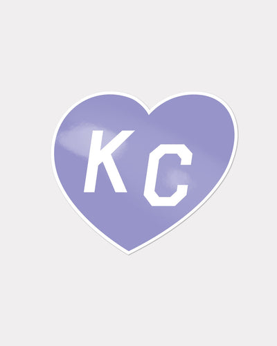 Lavender KC Heart Sticker