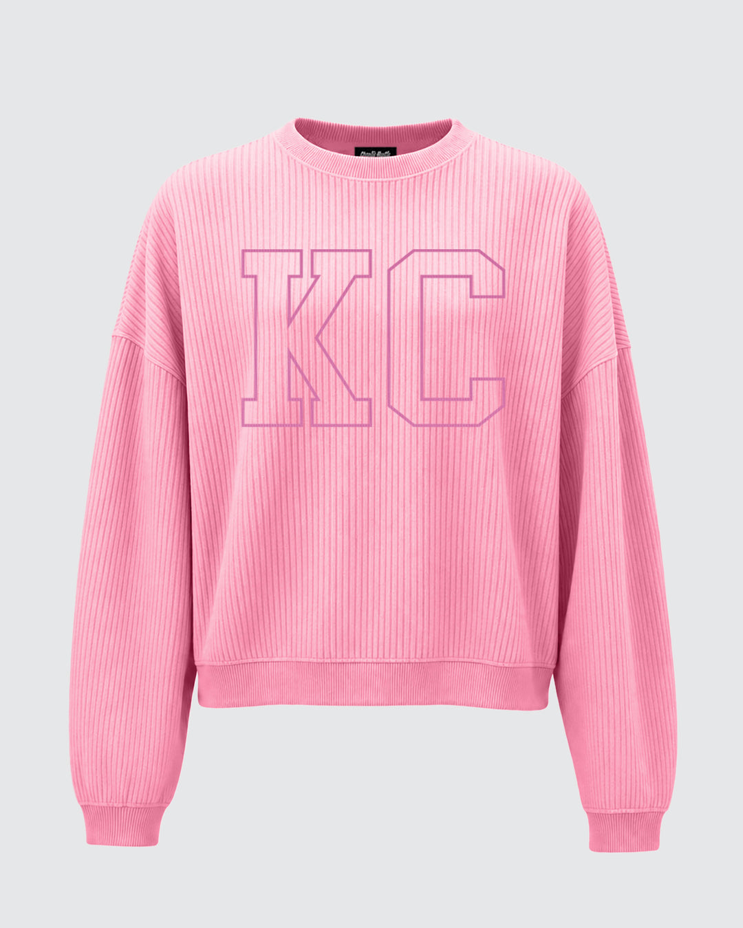 chiiiibag Logo Crewneck Sweat ピンク Women's KC Pink Corded Crew | Charlie Hustle