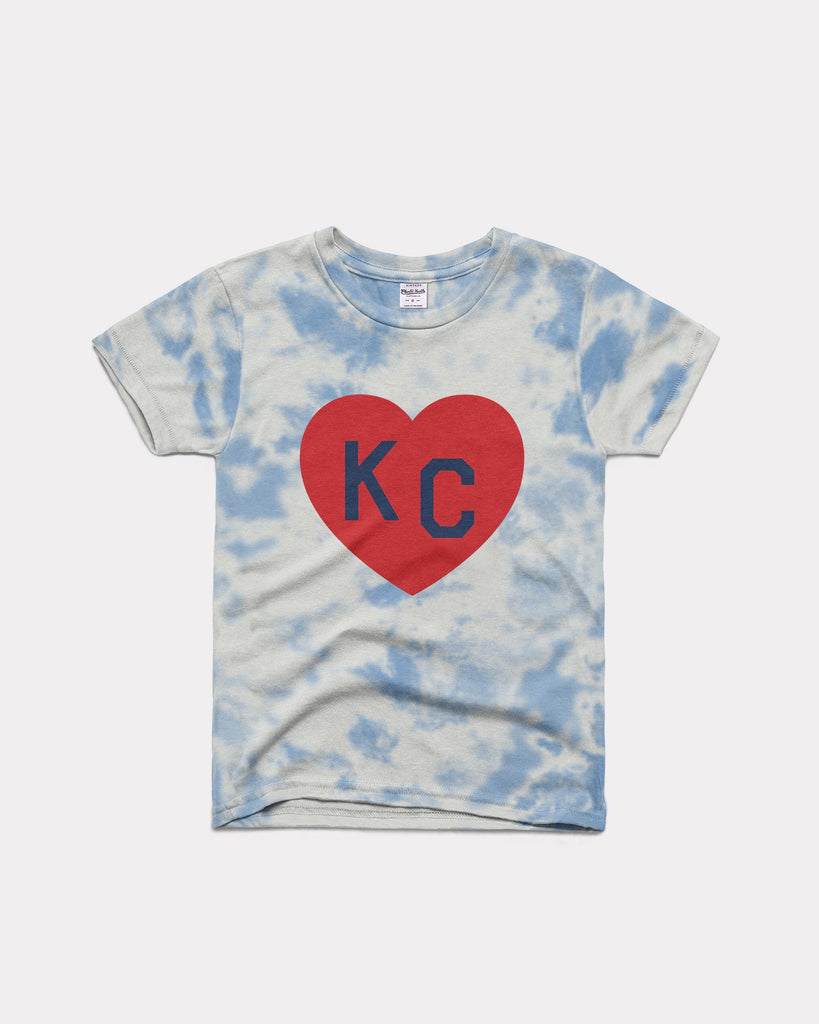 Charlie Hustle KC Heart Tee - Red & Gold Tie-Dye XL / Multi