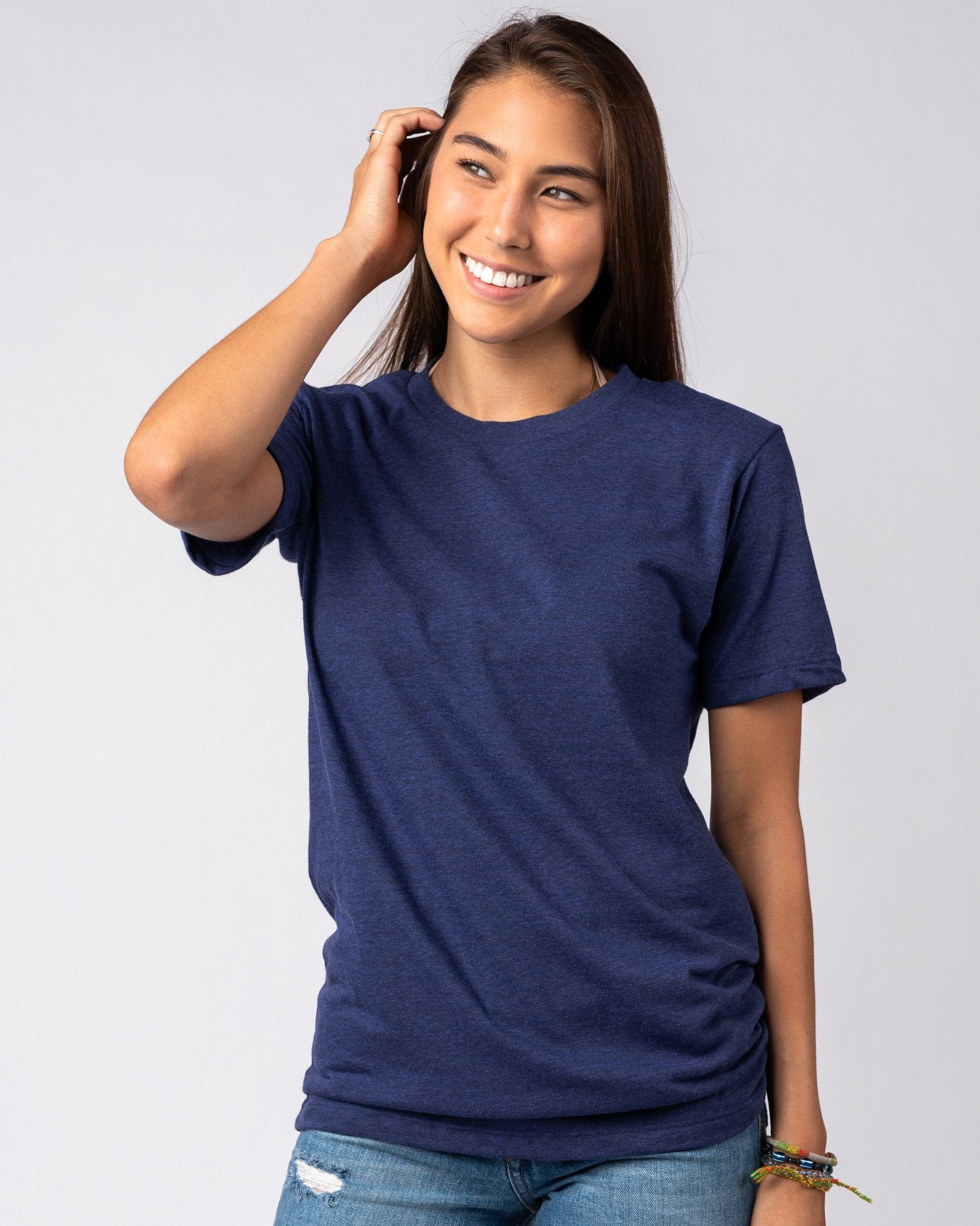 Heather Navy Unisex Vintage T-Shirt CHARLIE HUSTLE