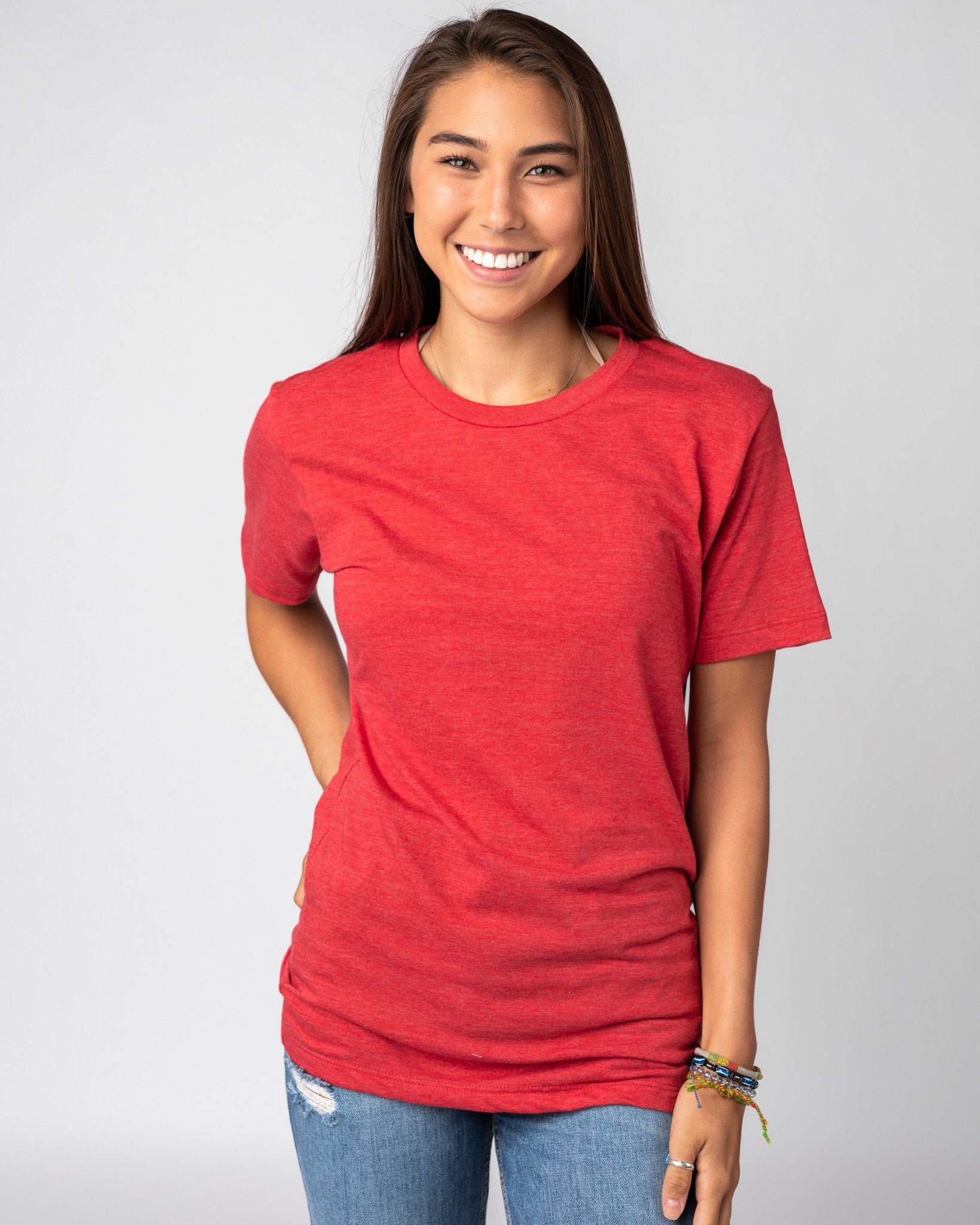 Heather Red Unisex Essential HUSTLE T-Shirt Vintage CHARLIE 