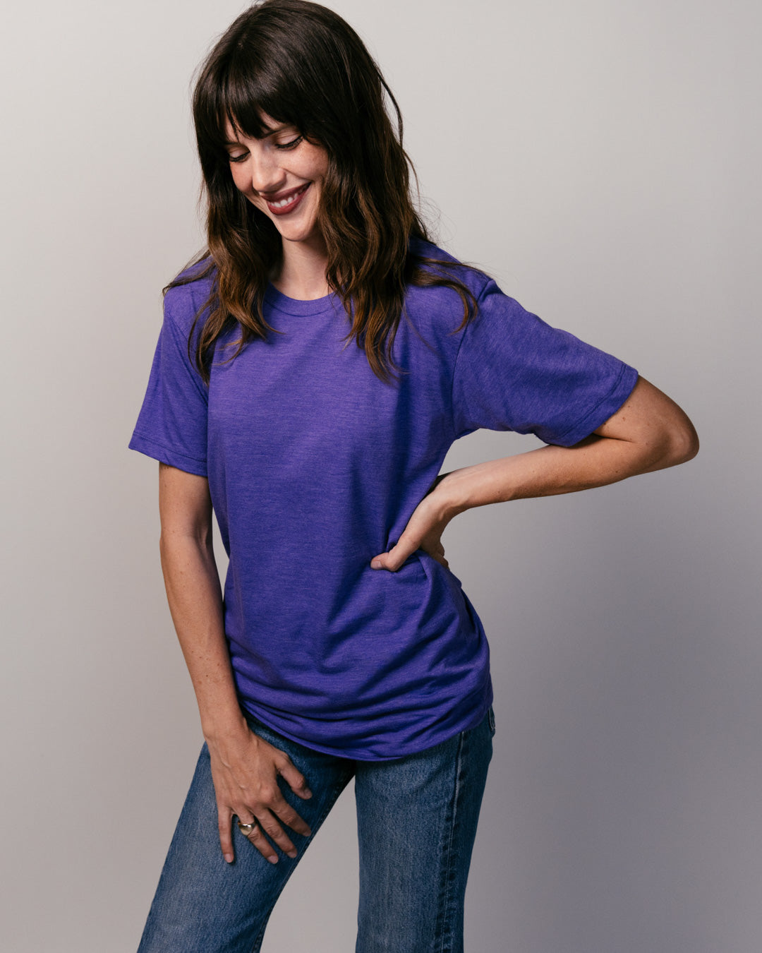 Purple Unisex Vintage T-Shirt | CHARLIE HUSTLE