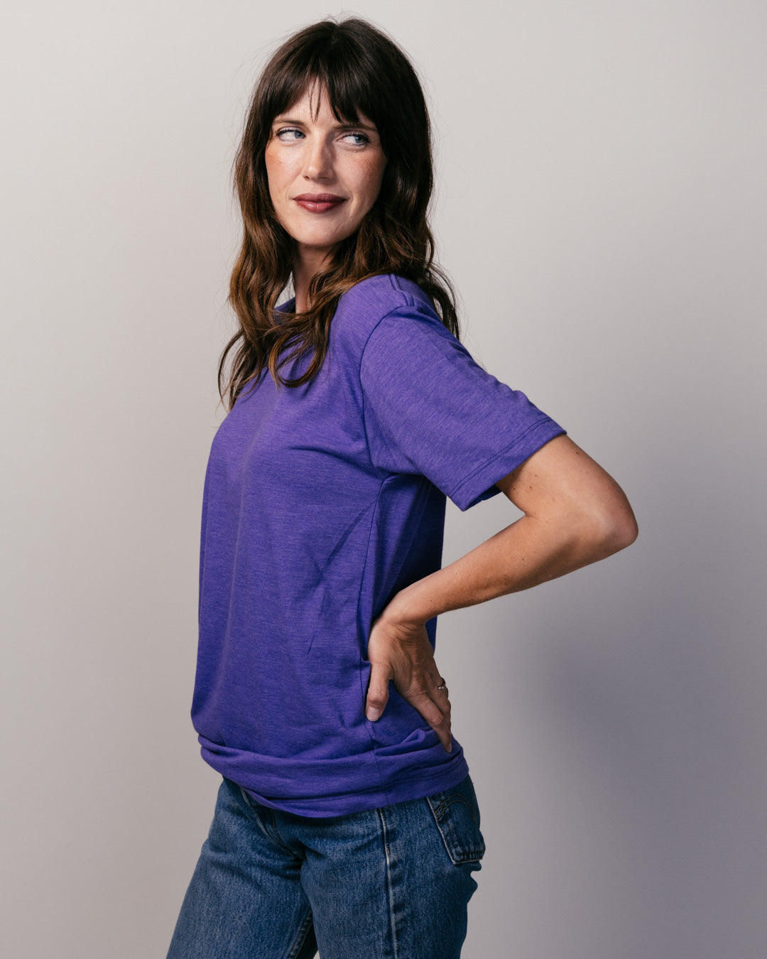 Purple Unisex Vintage T-Shirt | CHARLIE HUSTLE