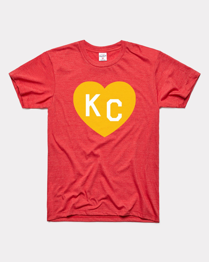 Charlie Hustle KC Heart Vintage T-Shirt - Navy - M - M (Medium)